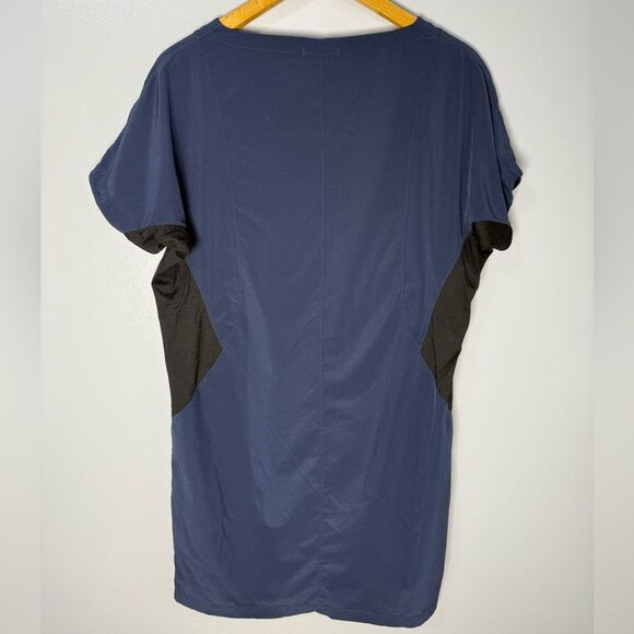 Smartwool Short Sleeve Athletic Dress Navy and Black | S - Picture 3 of 6